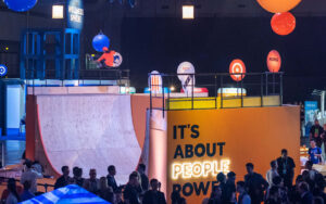 Vert ramp demo at corporate event sydney.